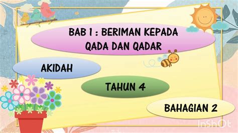 Tahun 4 Akidah Qada Dan Qadar Bahagian 2 Youtube