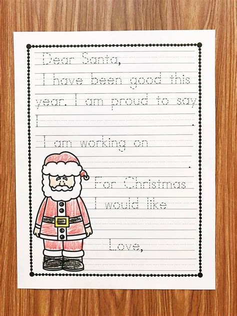 Free Letter To Santa Simply Kinder Christmas Kindergarten