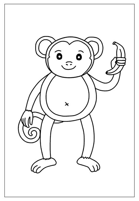 Desenhos de Macaco para Colorir e Pintar - Tudo Para Colorir