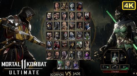 Mortal Kombat 11 Ultımate Jade Vs Scorpion 4k Youtube