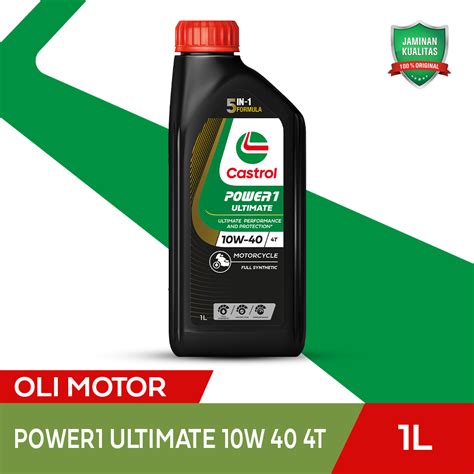 Jual Oli Mesin Motor Castrol POWER1 Ultimate 4T 10W 40 1L Shopee