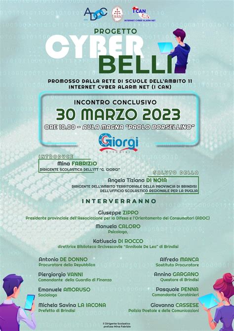 Incontro Conclusivo Del Progetto Cyberbelli Al Giorgi Di Brindisi