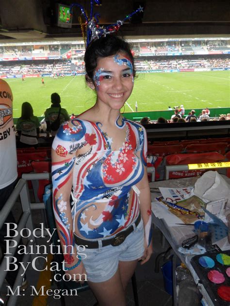 Bodypainting Hong Kong Rugby 7’s 2011 Day 1 Fri 25th March Body Painting By Cat