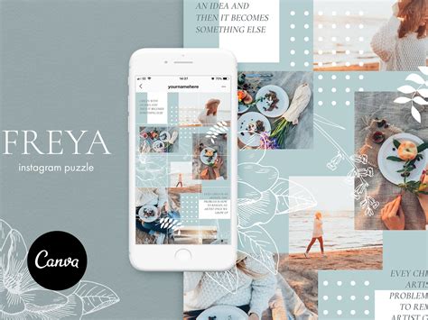 Instagram Puzzle Template For Canva