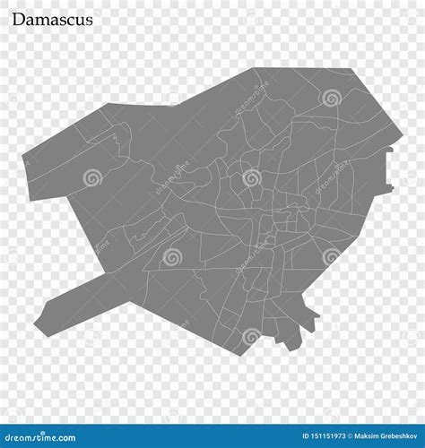 Damascus Governorate Governorates Of Syria, Syrian Arab Republic Map