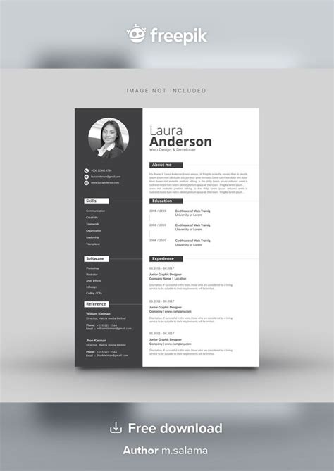 Modern Resume Template Cv Template Resume Templates Bee Sting Cake