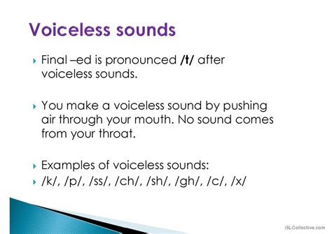 Pronunciation Final Ed Regular Verbs… English Esl Powerpoints