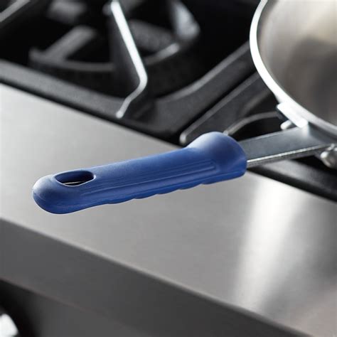 Vollrath 10816 Blue Removable Silicone Pan Handle Sleeve For 10 And 12