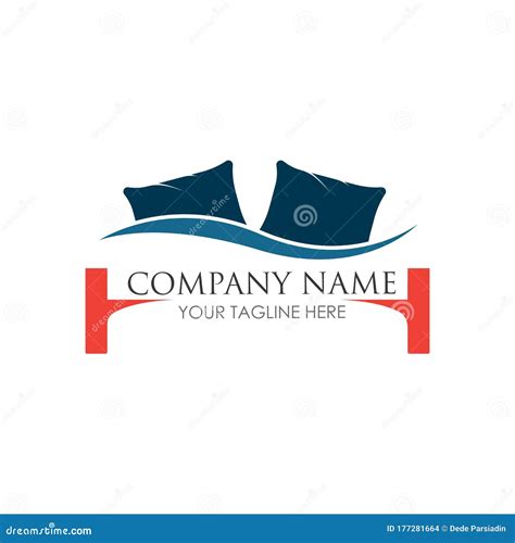 Bed Logo Vector Illustration Design Template Bed Logo Vector Stock