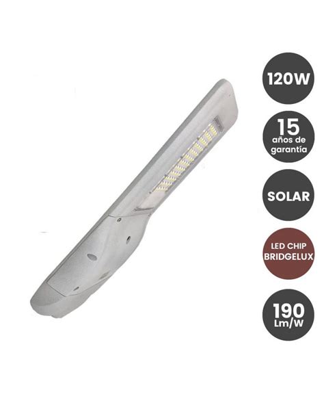 Farola Led W Solar Profesional Ultra Slim Con Sensor De Movimiento