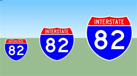 Interstate 82 Sign 3d Warehouse