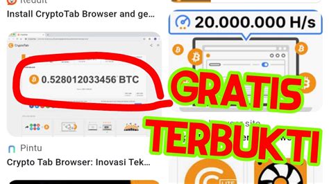 Mining Bitcoin Gratis Terbukti Membayar Cryptotab Miningbitcoingratis