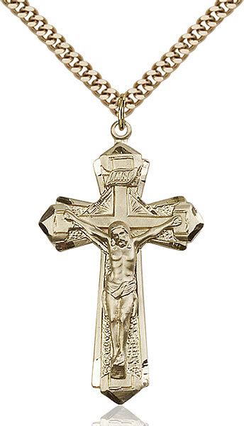 14kt Gold Filled Crucifix Pendant The Catholic Shop