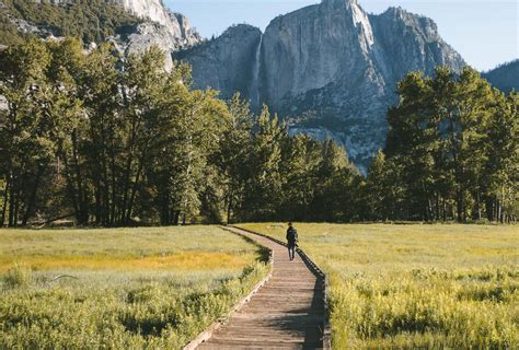 Swinging Bridge Picnic Area view of Yosemite Falls | Explorest