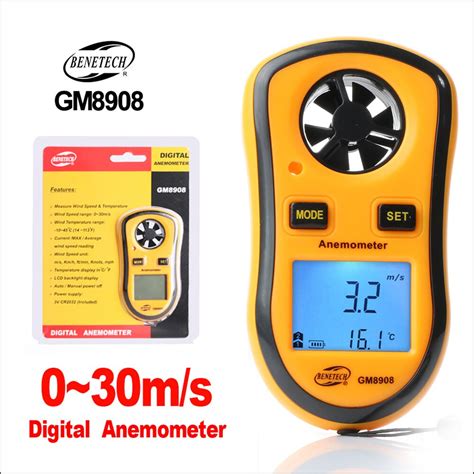 Benetech Anemometer Digitale Handheld Wind Gauge M Grandado