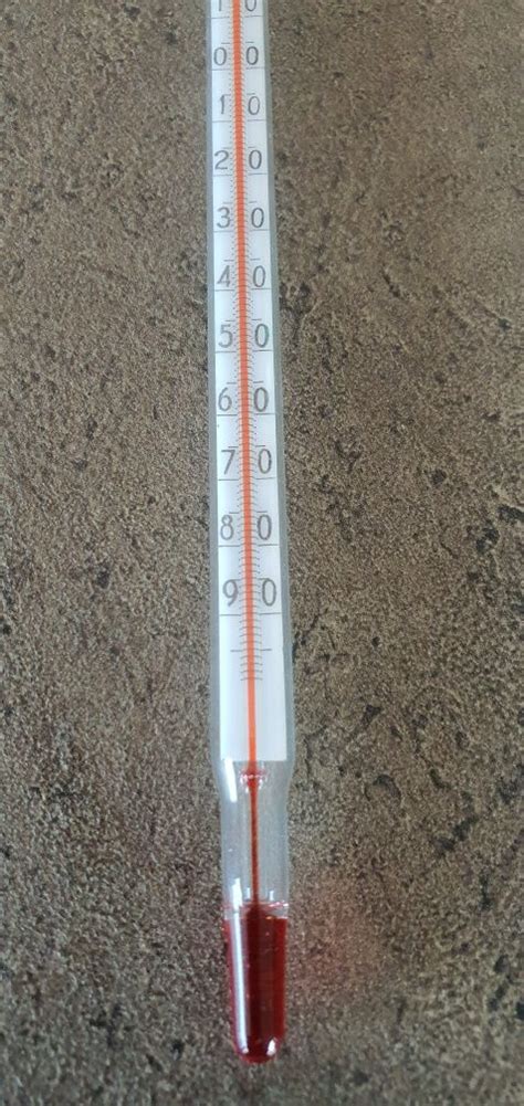 Нов Немски Лабораторен спиртен Термометър -100 ÷ +35 градуса гр. София ...