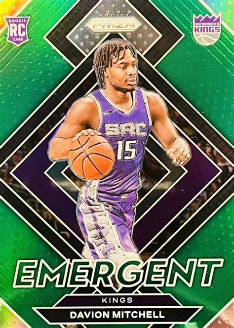 Davion Mitchell 2021 Prizm Emergent Green 25 Price Guide Sports