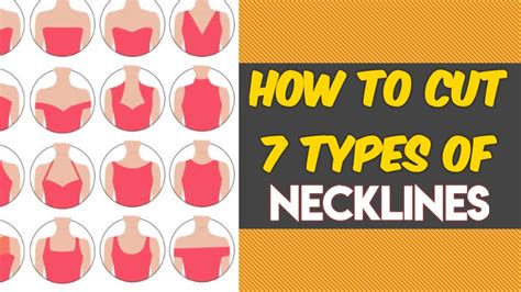 How To Cut Seven 7 Types Of Necklines For Tops Blouses And Dresses Youtube