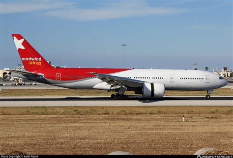 VQ BUD Nordwind Airlines Boeing 777 2Q8ER Photo By Keith Pisani ID