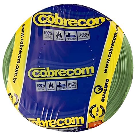 Cabo De Cobre Flexicom 750 Volts 10mm Verde 100 Metros 376050