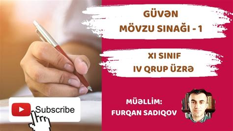 15 10 2023 Güvən blok sınağı IV qrup XI sinif Kimya suallarının