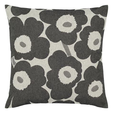 Marimekko Pieni Unikko Cushion Cover X Cm Off White Charcoal