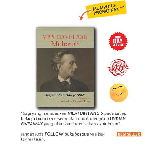 Jual Buku Novel Max Havelaar Multatuli Douwes Dekker Narasi