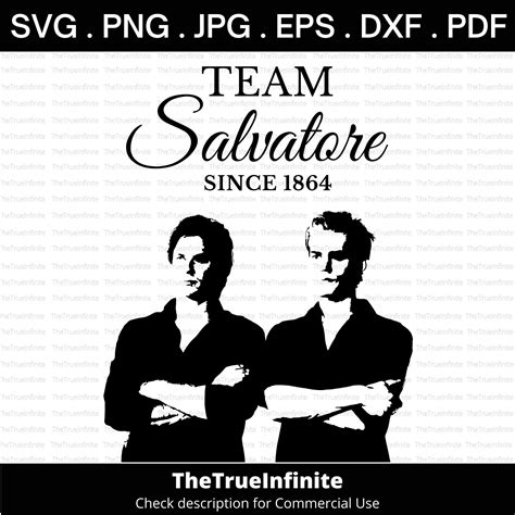 Vampire Diaries Team Salvatore Since 1864 SVG Damon And Etsy