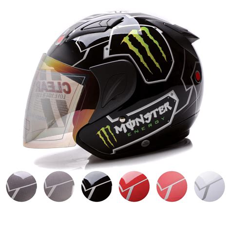 Jual Msr Helm Dewasa Javelin Monster Sni Kaca Pelangi Half Face