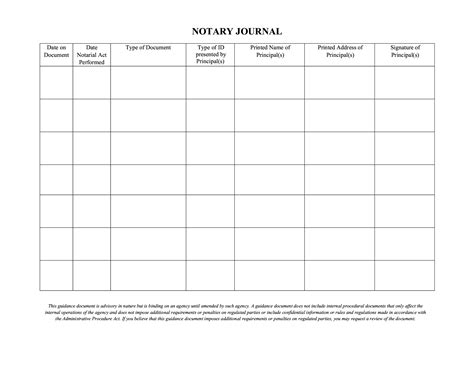 Notary Journal Notary Log Sheet Forms Docs