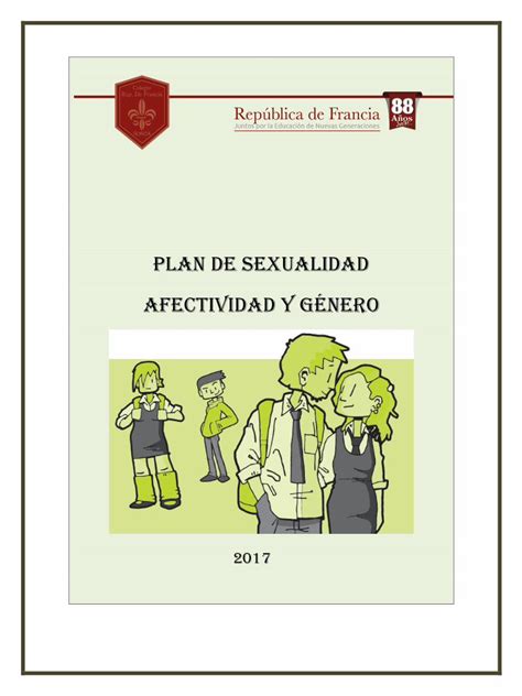 Pdf Plan De Sexualidad Afectividad Y GÉ · Pdf Filela Educación En