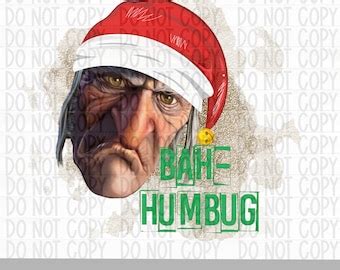 Scrooge Bah Humbug Svg File For DIY Crafters Etsy