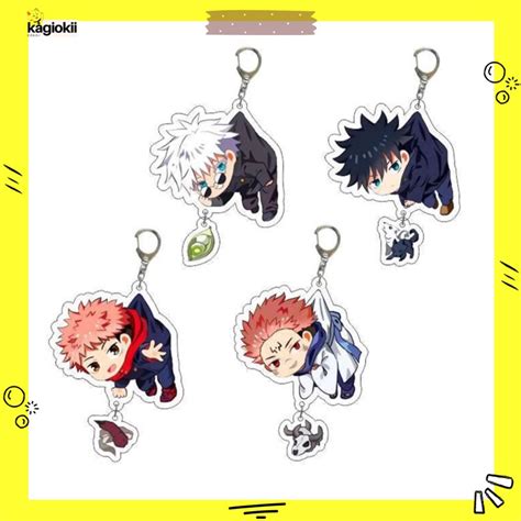 Jual Keychain Akrilik Jujutsu Kaisen Gojo Satoru Yuji Itadori Sukuna