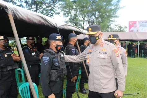 210 Personil Brimob Polda Maluku Amankan PON Papua Kapolda Jadi