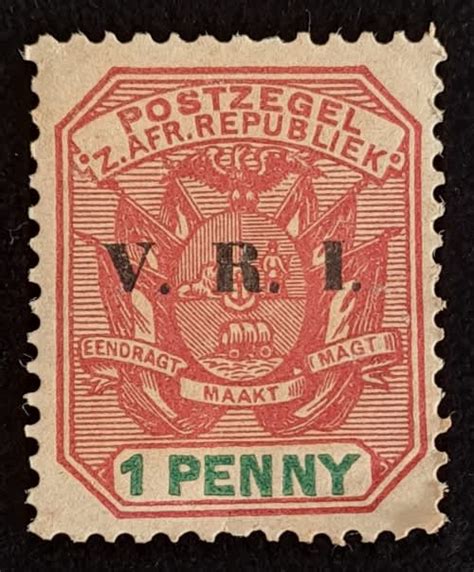 Zuid Afrikaansche Republiek 1895 Postzegel 1 Penny Zuid Afrikaanse