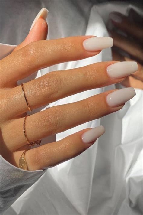 Nude Natural Nails Stylish Nails Nails Simple Nails