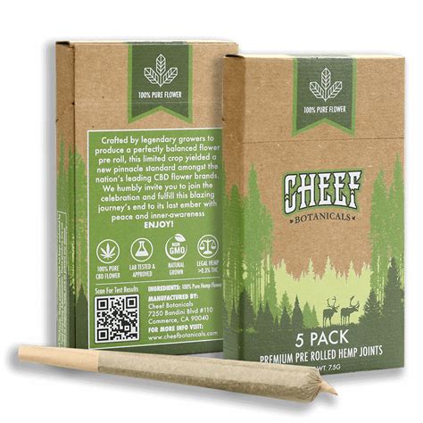 Cbd Pre Rolls Zkittles 5 Pack Cheef Botanicals