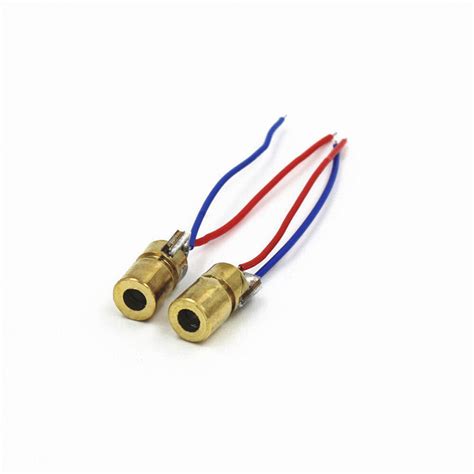 Pcs Mini Nm Mm V Mw Laser Dot Diode Modul Red Kupfer Head Hot