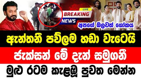 Hiru News Breaking News Here Is Special Sad News Just Been Reported