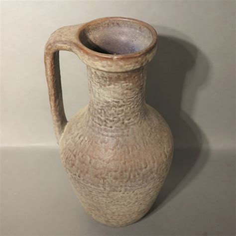 Ceramic Vase With Handle Of The Karlsruher Majolika By F Glatzle