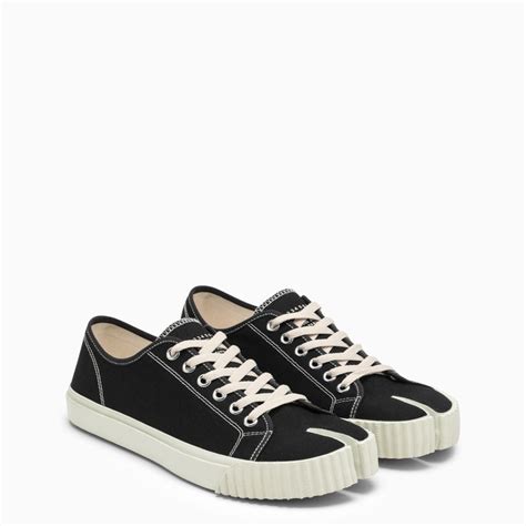 Maison Margiela Tabi Black Canvas High Trainer Thedoublef