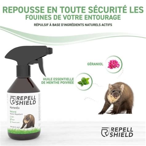 RepellShield Spray Anti Fouine Et Anti Martre Naturel Pour Voiture