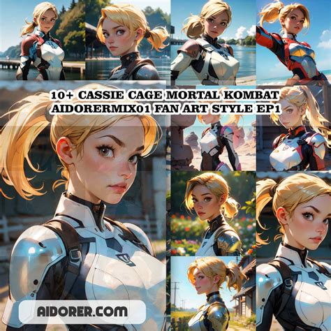 10 Cassie Cage Mortal Kombat Aidorermix01 Fan Art Style Ep1 Aidorer