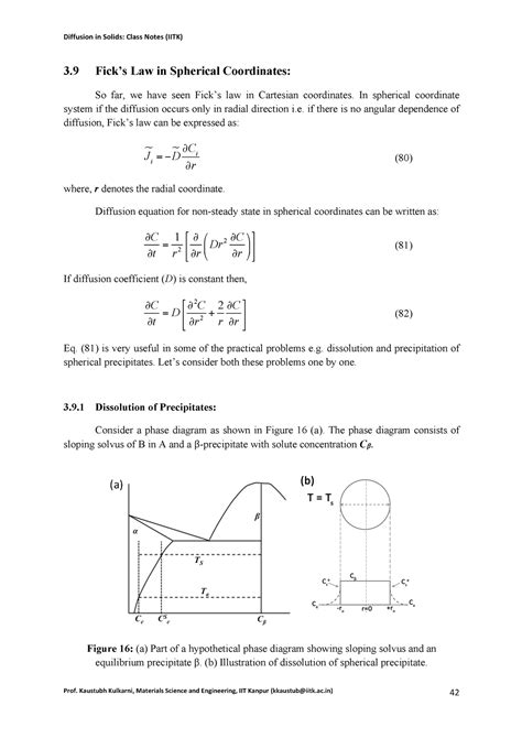 Chapter 03 Part 4 Spherical Coordinate 3 Ficks Law In Spherical Coordinates So Far We Have