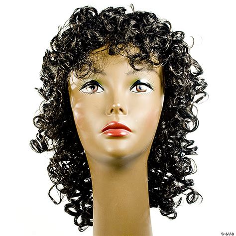 Adults Black Curly Wig Oriental Trading