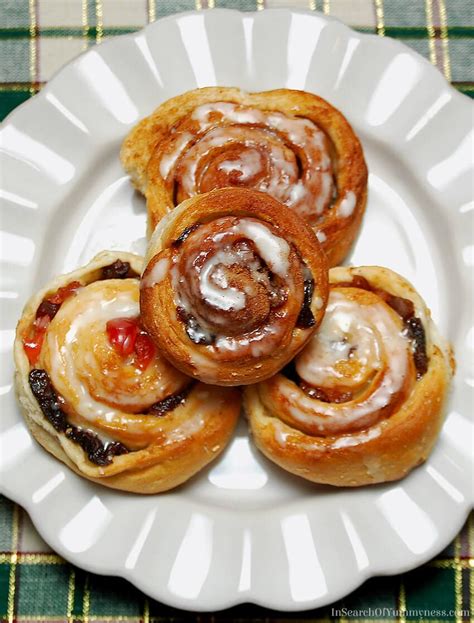 Coconut Chelsea Buns With Candied Fruit