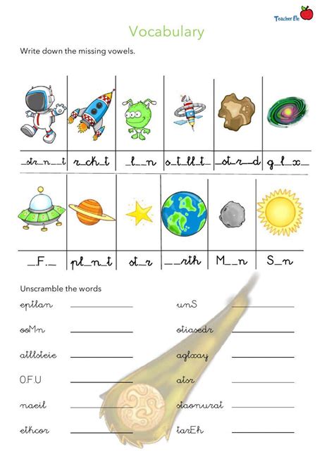 3 Free Space Vocabulary Worksheets ESL Vault Worksheets Library