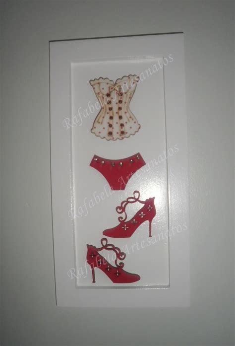 Rafabela Artesanatos Quadros De Lingerie Em Mdf
