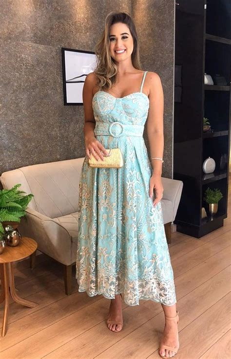 Vestido Midi Para Convidada De Casamento Testando Produtos Cosmeticos