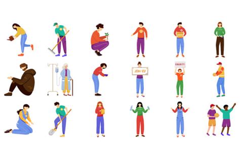 Volunteer Characters Flat Illustration Graphic by TheImg · Creative Fabrica